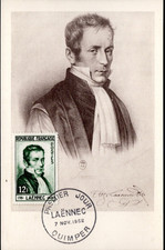 936+ FDC   CARTE     1er JOUR    LAËNNEC    QUIMPER