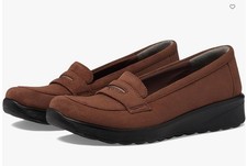 Women's Bzees GAMMA Brown Slip On Loafer Shoes Comfy Stretchy Sz 9 - Fast Ship
