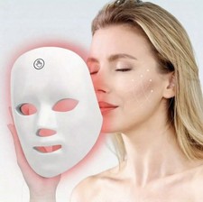 7 Color LED Face Mask Light Therapy USB Rechargeable Skin Care Facial Anti-Aging