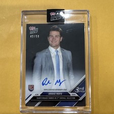 Drake Maye - 2024 TOPPS NOW Card D-3B Black 06/99 Auto RC