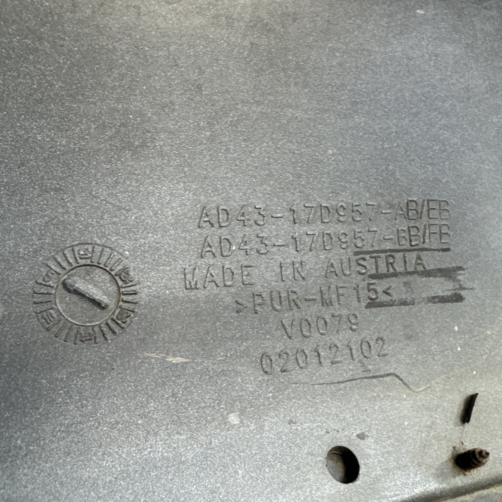 Aston Martin Rapide Front Bumper Cover Skin AD43-17D957 2010 2011 2012 OEM