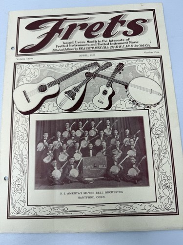 1927 FRETS Magazine Jazz Age Guitar Banjo Mandolin Vintage Vol 3 No 1 - RARE!
