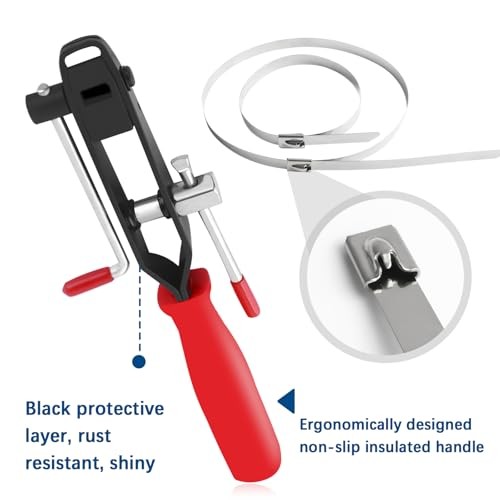 Thickened CV Boot Clamp Tool Kit,CV Joint Ear Clamp Pliers with 20 CV Boot 