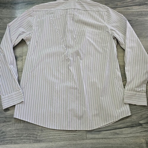 Lauren Ralph Lauren Men's Shirt Size 17/43 Fitted Non Iron Striped Great Cndt - Picture 8 of 8