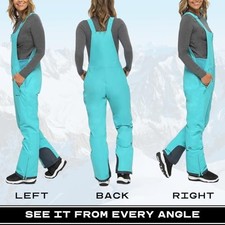 BLUEBIRD - ARCTIX WOMEN'S ESSENTIAL INSULATED SKI BIBS, WATER RESISTANT SNOW