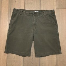 Carhartt Shorts Mens Size 40 Green Rigby Canvas Relaxed Fit 10" Dungaree Work