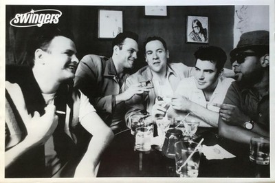 664279 Swingers At The Table Black & White Photo Wall Print Poster