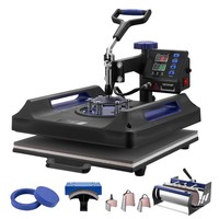 Hitzepresse Transferpresse 38X38Cm 8 In 1 Tumbler Presse T-Shirts Blau