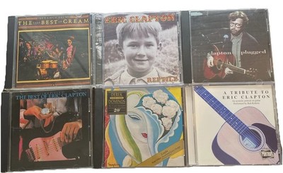 Eric Clapton CD Lot 6 Unplugged Layla Reptile Best Of Cream