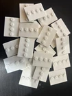 LEGO Lot of 20 White Minifigure Plates 3x4 Base Stand for Minifigures