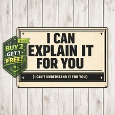 Unbranded 8x12 Weatherproof Outdoor Garage Decor Funny Metal Tin Sign