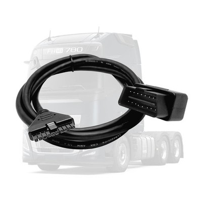 OBD2 16 Pin to 10 Pin Diagnostic Cable Adapter, DOT Compliant ECM Adapter