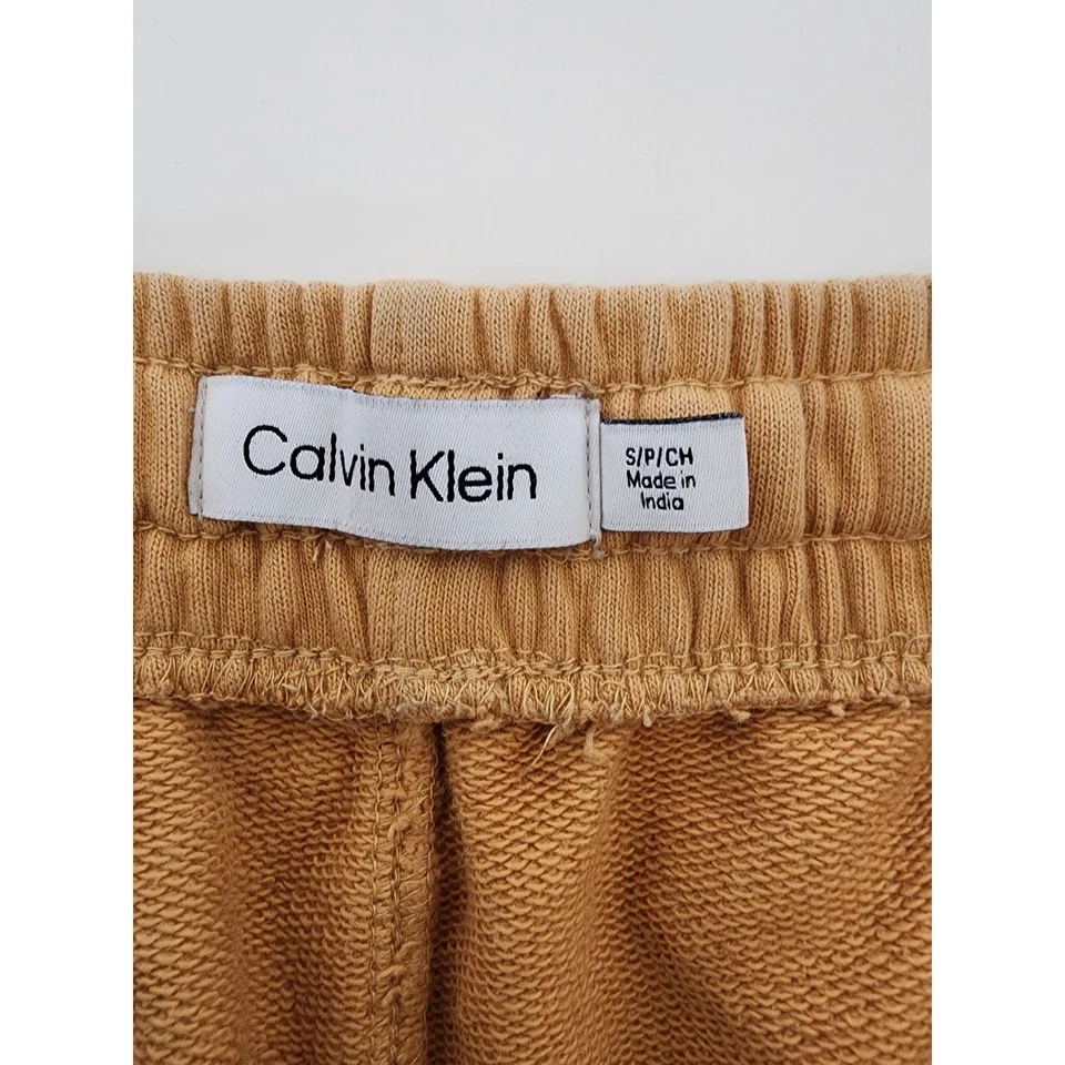Pantalones Cortos Atléticos Calvin Klein Para Hombre Bronceados Melocotón Activos Informales Sudor Talla S Foto 4 de 4