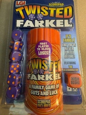 LGI Legendary Games - Twisted FARKEL Family Dice Game - NEW - Sealed Free Ship