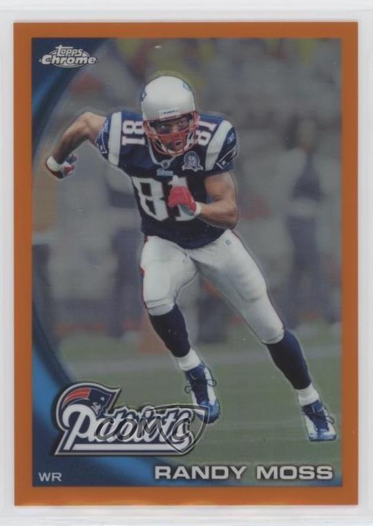2010 Topps Chrome Rack Pack Orange Refractor Randy Moss #C143 HOF 0e5c