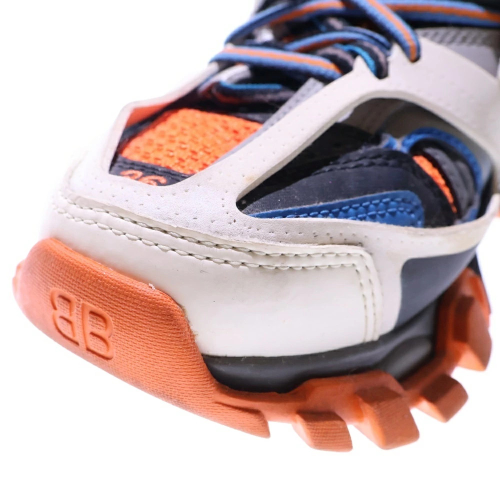 BALENCIAGA Size 36 Track Trainers Lace Up Low Cut Shoes Sneakers Orange Blue Wom thumbnail 6