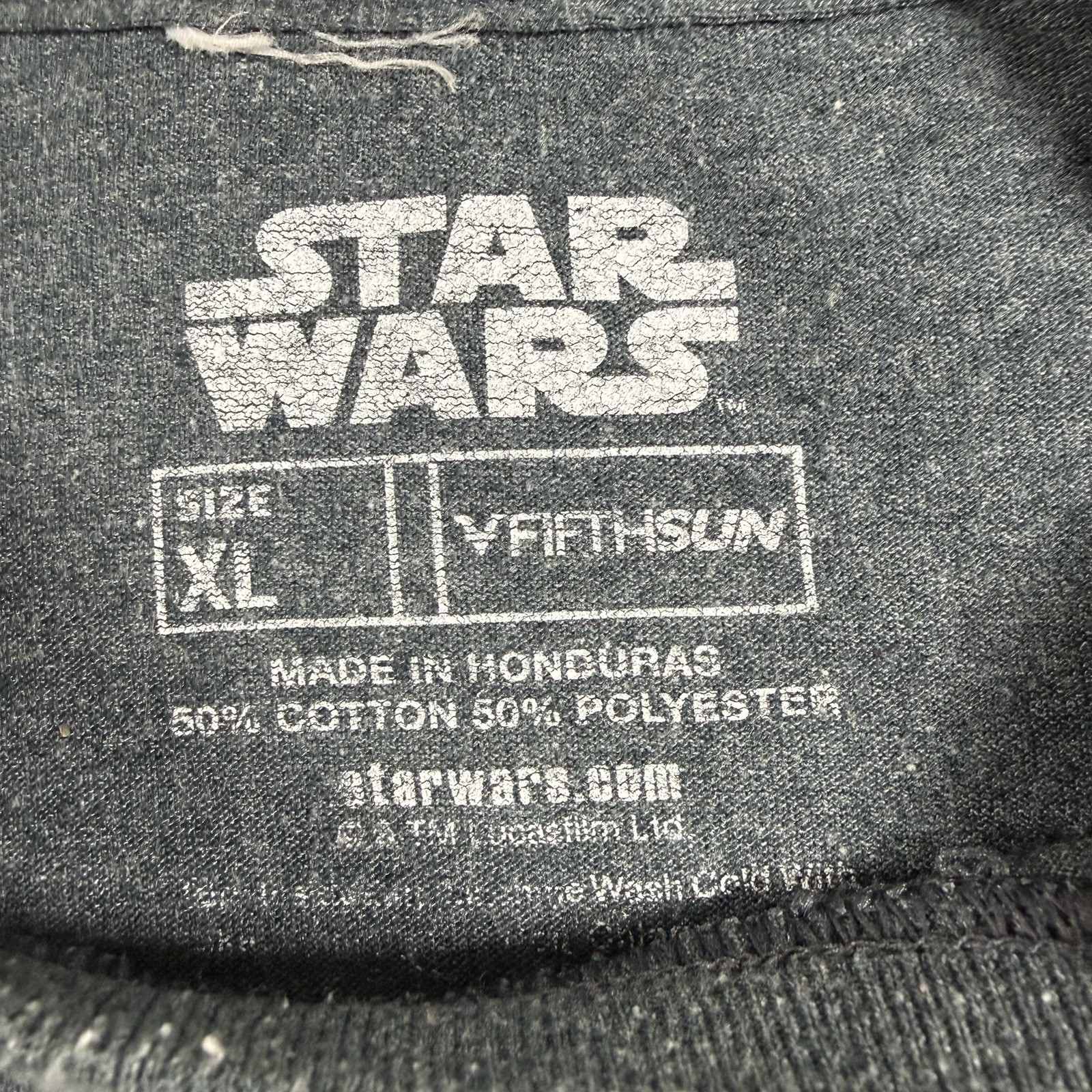 Star Wars Shirt Mens XL Gray Darth Vader Boba Fett Long Sleeve Sci Fi Graphic thumbnail 4