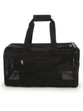 TrustyPup 52000-98 Easy Explorer Pet Carrier Black Airline Approved NEW