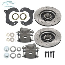 11 Slotted Rotors Disc Brake Conversion Kit Calipers For Mustang 2 Ii 1974-1978