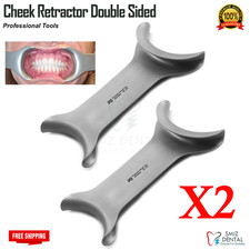 X2 Dental Stainless Steel Mouth Opener Metal Cheek Lip Retractor Double-Head