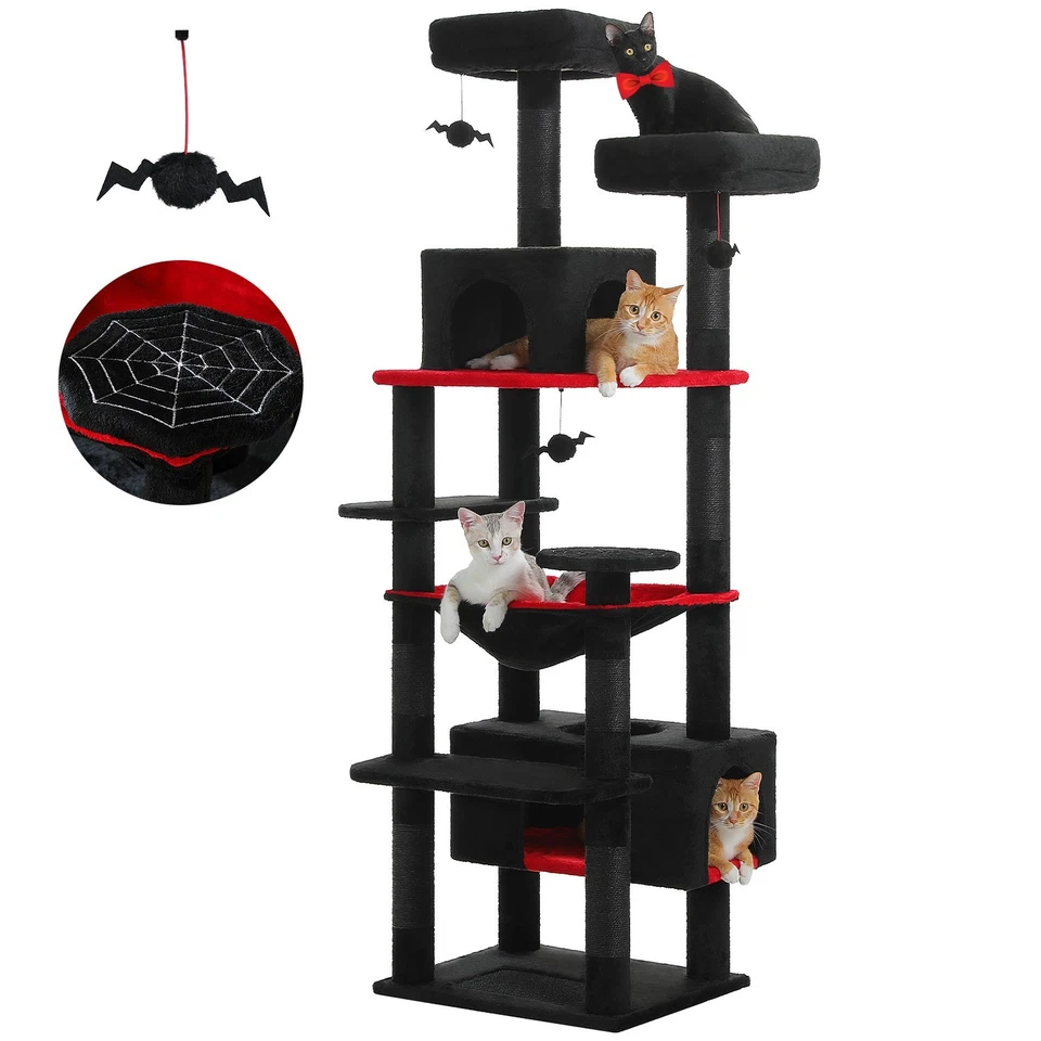 Cat Tree Tower Large Playing House Activity Center Large Center Large Playing - Image 2 of 4