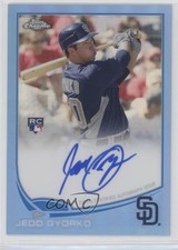 2013 Topps Chrome Blue Refractor Rookie Auto 33/199 Jedd Gyorko #178 Auto 0f8