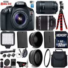 Canon EOS Rebel T6 DSLR Camera with 18-55mm is Lens  55-250mm is STM Lens ...