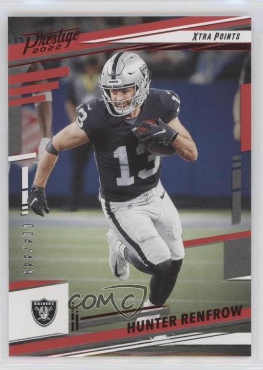 2022 Panini Prestige Xtra Points Red 4/449 Hunter Renfrow #173