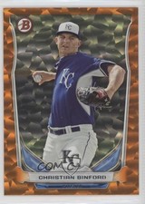 2014 Bowman Draft Top Prospects Orange Ice 24/25 Christian Binford #TP-65 fm0