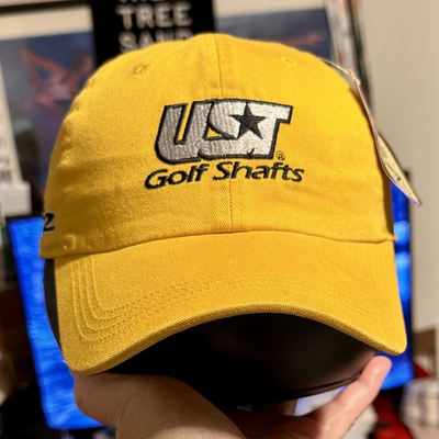 #ad NWT UST GOLF SHAFTS HAT Pro Force V2 Embroidered Yellow Great Condition $12.00
