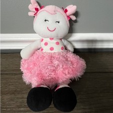 Baby Starters Snuggle Buddy Plush Doll Pink Ballerina Polka Dots