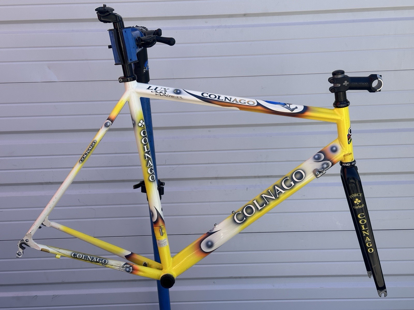 Colnago Lux Oval Master Titanium Road Frame 58cm Star Tubing Force Carbon Fork