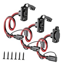 3PCS SAE Quick Connector Harness, 1FT 12AWG SAE Adapter Male Plug to Female