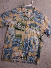 Vintage Paradise Found Shirt Mens Small Camp Key West Florida Graphic 100% Rayon