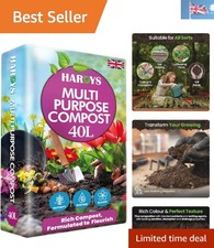 40L Multi-Purpose All-Natural Garden & Indoor Plant Compost 0.42 per litre
