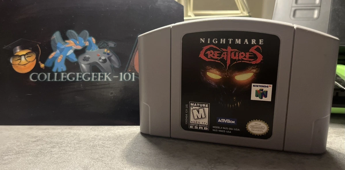 Nintendo 64 Nightmare Creatures 1998 Video Games for sale | eBay