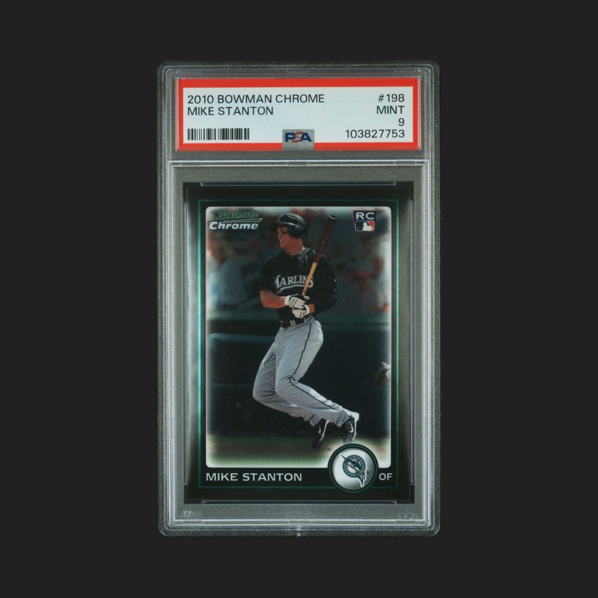 2010 Bowman Chrome Giancarlo Stanton #198 (RC) Psa 9
