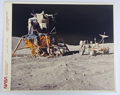 Original 1972 Nasa Photo Of Apollo 16 On Moon 8x10 (Kodak)