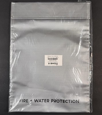 iHome-X Fireproof Document Bag Fire Water Protection Safe Storage