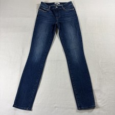 Paige Skyline Skinny Jeans Womens 26 Fits Like 24x30 Blue Stretch Denim Slim