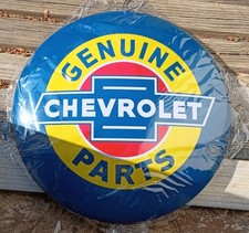16 Inch Genuine Chevrolet Parts Dome Metal Sign