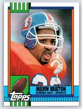 1990 Topps Melvin Bratton Rookie Denver Broncos Rc 42 1990 Topps Melvin Bratton Rookie Denver Broncos Rc 42