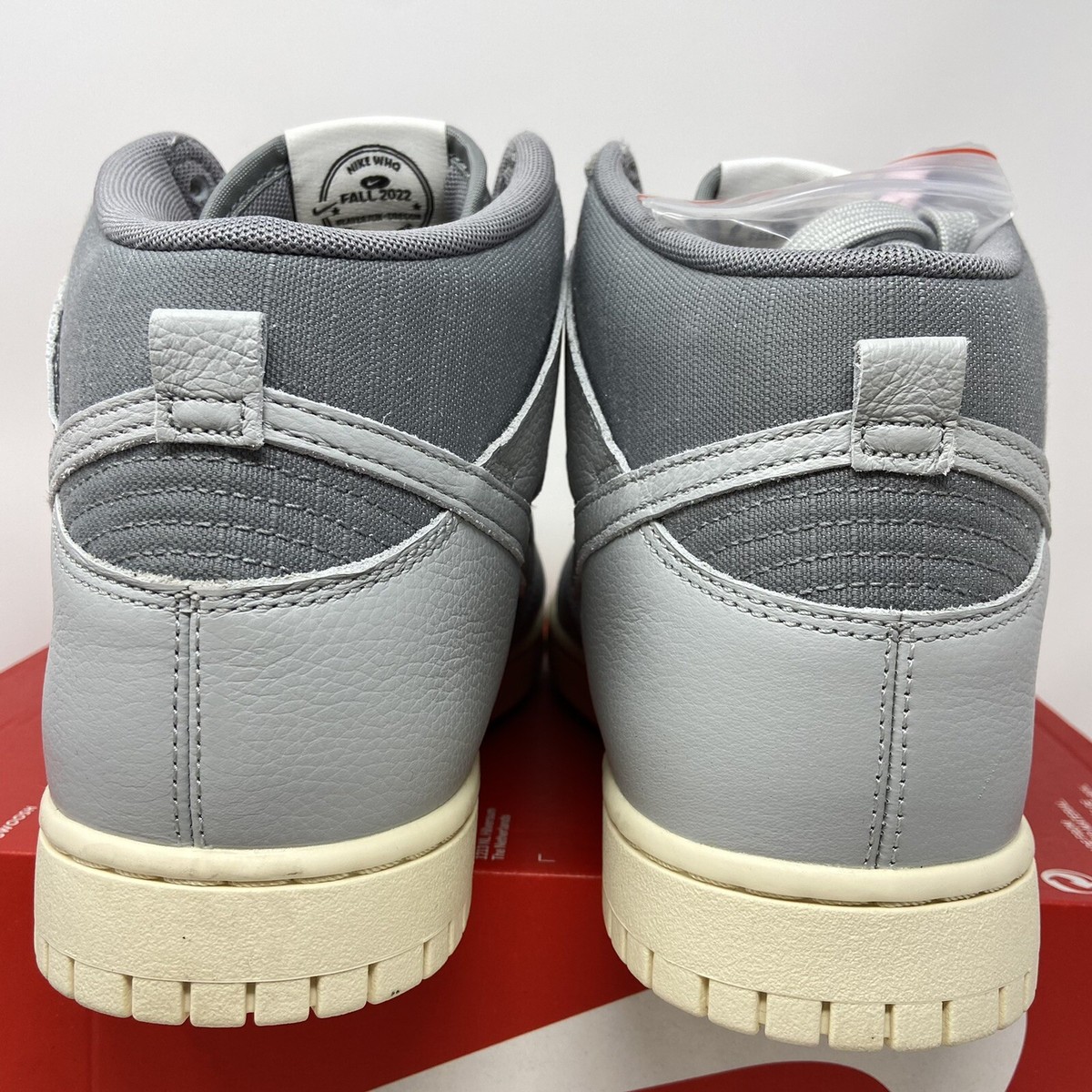 Nike Dunk High Retro PRM DQ8800-001 Premium Men\'s NWOB 9.5 Nike Dunk High Premium Grey Pink Sail Men main image 4