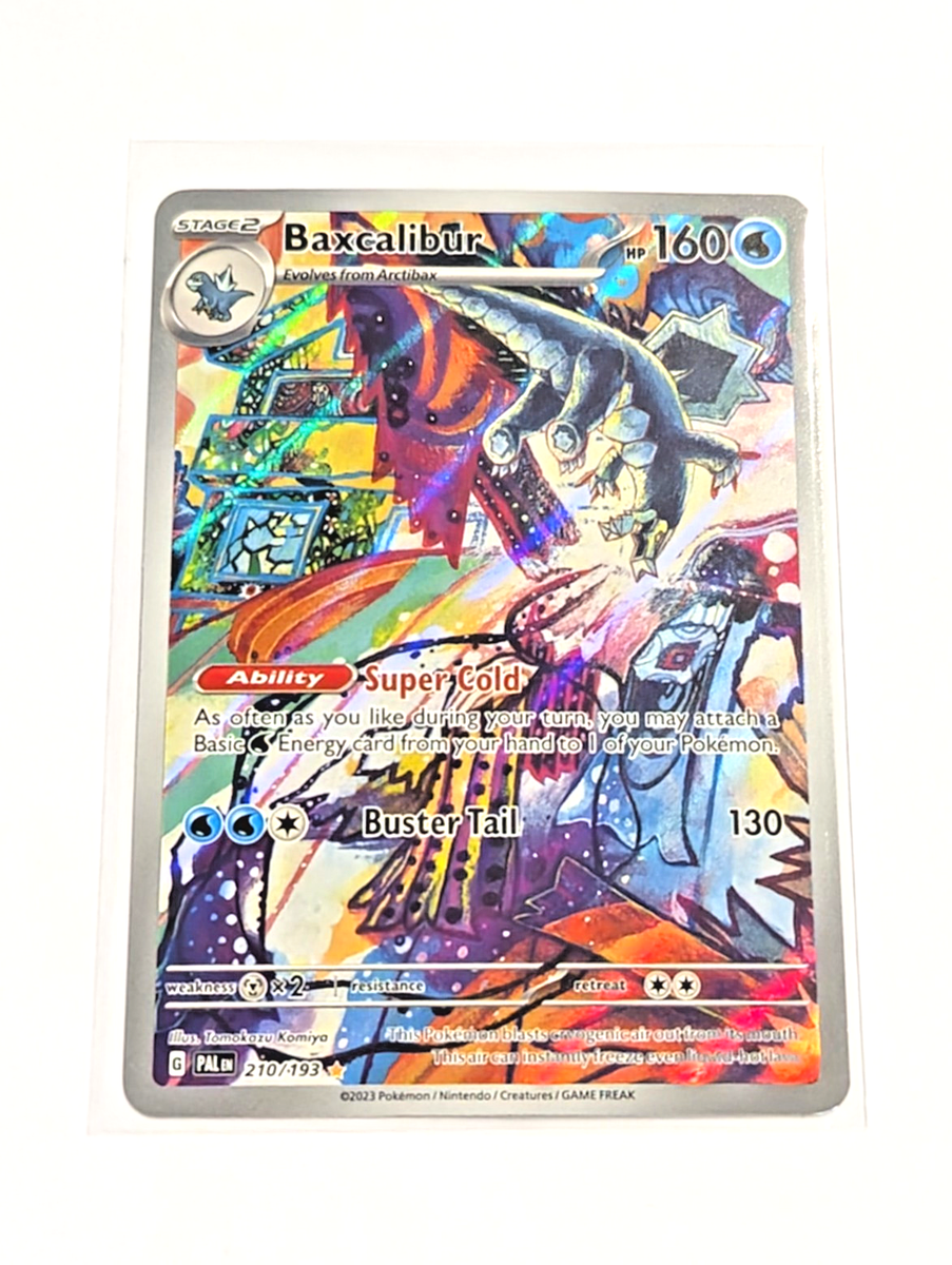 baxcalibur pokemon cards Baxcalibur 210/193 IR Holo Full Alt Art Paldea Evolved POKEMON TCG PAL  ENGLISH
