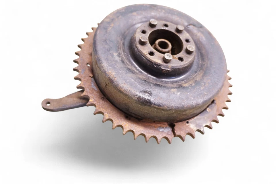 1948 Harley Panhead Flathead Knucklehead EL FL UL OEM *2252A Rear Brake Drum - Image 4 of 4