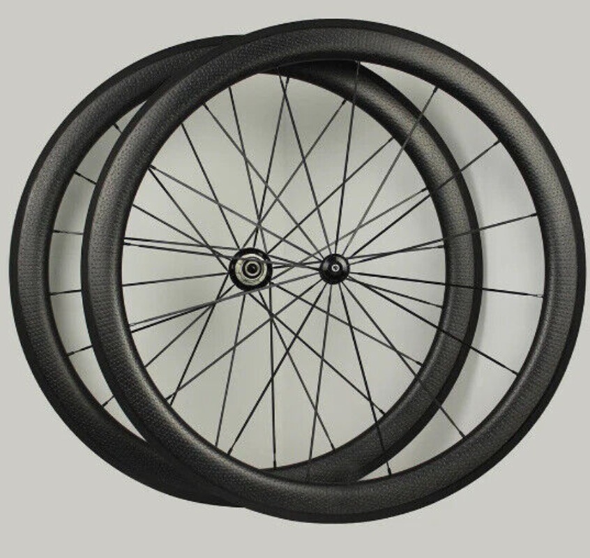 Carbon Wheelset Dmple Road Bike Wheels Clincher Tubular with Dimple Surface 700C