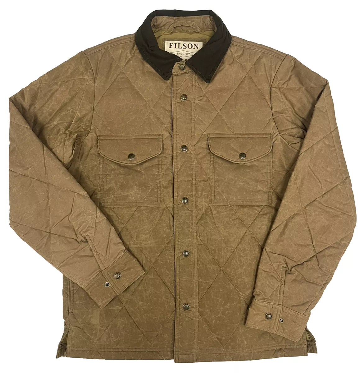 Filson Hyder Quilted Jac Shirt 20019390 Tan Khaki OG Waxed Jacket