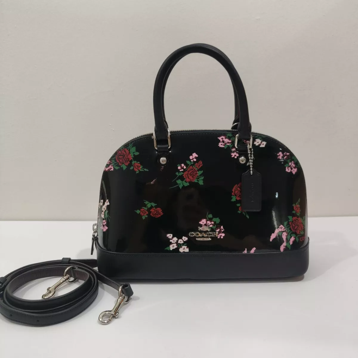 NWT COACH MINI SIERRA SATCHEL purse bag floral print