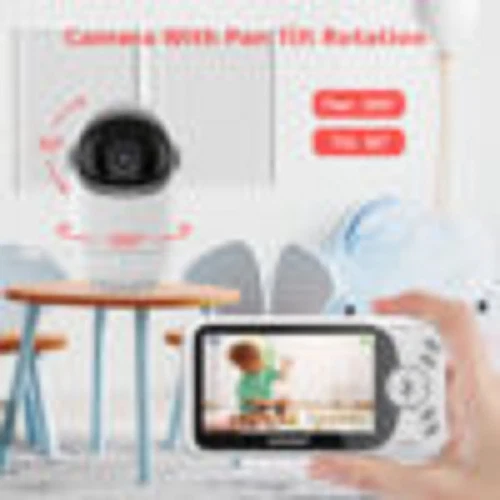 4.3 Inch Video Screen Baby Monitor With Pan Tilt 2.4G Camera Babysitter VB801