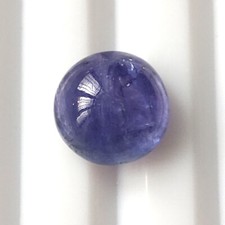 9X9 mm Round Cut Natural Blue Tanzanite Cabochon 4.30 Carat Calibrated Gemstone